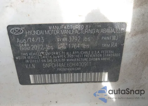 5NPDH4AE6DH400911